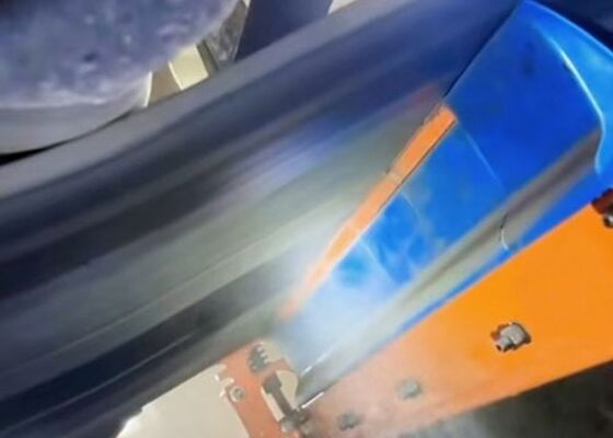 Polyurethane Belt Cleaner Scraper thứ cấp Blue PU Blade High Wear Resistance Conveyor