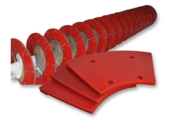 Bộ phận phân loại xoắn ốc Lưỡi Polyurethane Tuổi thọ cao Bộ phận mài mòn khoáng chất