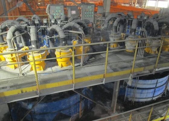 Bộ tách hydrocyclone PU cho chế biến khoáng sản 350mm Hệ thống xoáy mỏ chống xói mòn