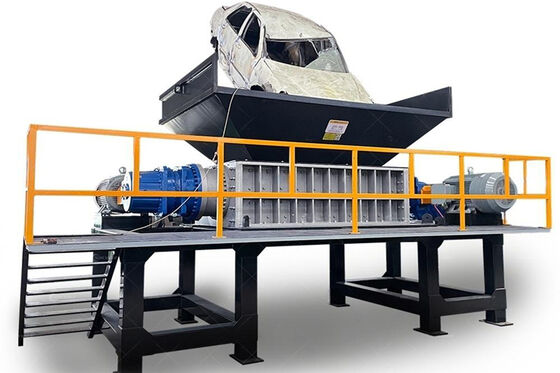 Máy nghiền rác hai trục để nghiền rác y tế an toàn