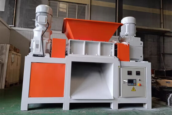 40-80mm Output Double Shaft Shredder với màn hình lưới