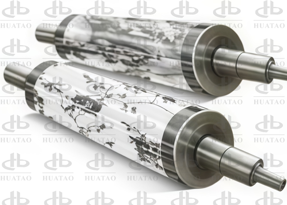 Con lăn sưởi ấm cảm ứng chống mài mòn Chrome cứng cho màng đóng gói và chống giả bằng laser
