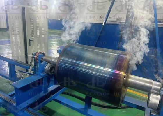 Con lăn sưởi ấm cảm ứng có nhiệt độ cách nhiệt dày cho sản phẩm không dệt và lịch PTFE