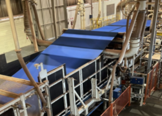 Vành lưới chống thoái khí tĩnh PET Filament Carbon cho MDF Particle Board.