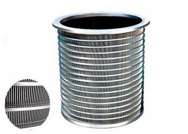 Vật liệu SS 304 Rổ màn hình nêm có rãnh 0,1mm để sàng lọc bột giấy