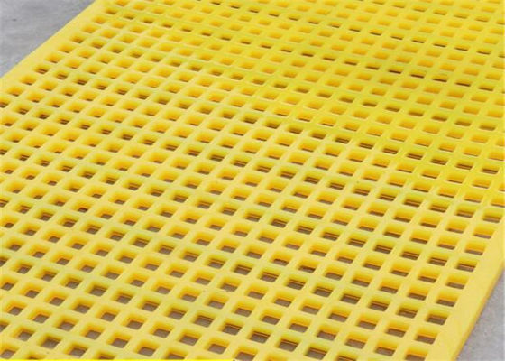 Lưới sàng polyurethane mô-đun nhiều kích cỡ với khung thép nhúng để rửa than