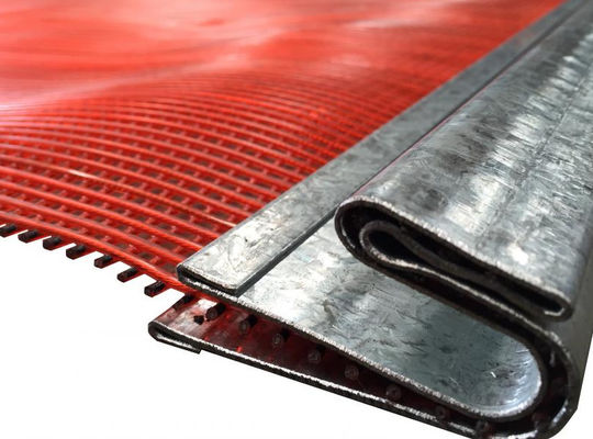Lưới sàng rung phủ Polyurethane với lõi thép tự làm sạch trong khai thác mỏ và đá