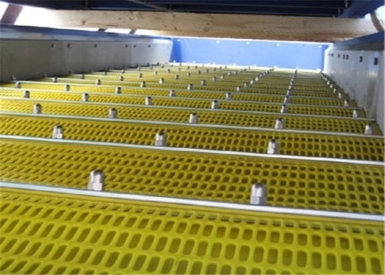 Hiệu suất sàng lọc cao Polyurethane Flip Flop Screen với elastomer rất đàn hồi và màu sắc tùy chỉnh cho máy lọc mỏ