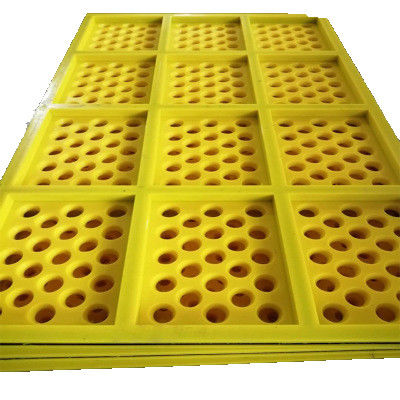 Bảng màn hình polyurethane tròn với khẩu độ 10mm tự làm sạch màn hình rung lưới cho khai thác mỏ