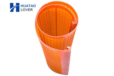 Tấm màn hình Polyurethane tần số cao màu cam Lưới rung cho cát sắt