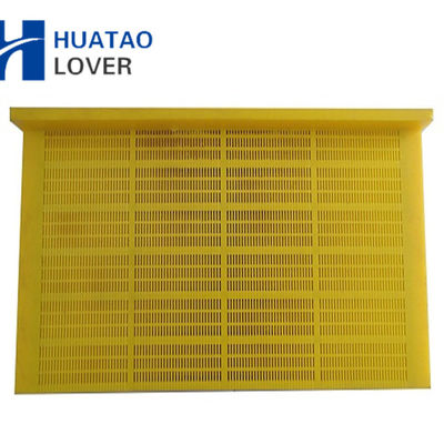 305mm chiều rộng Modular Dewatering Vibrating Screen Panel với khung thép và bề mặt polyurethane cho cát và sỏi