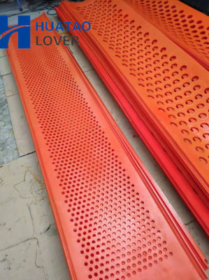 305mm chiều rộng lỗ vuông màu đỏ Polyurethane Flip Flop Screen Mesh cho sàng lọc than