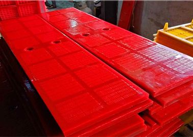 Bảng điều khiển màn hình rung khử nước Polyurethane khẩu độ 0,125mm với màu đỏ