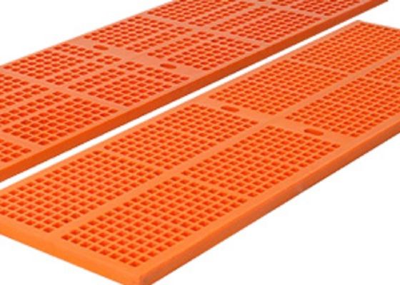 Lưới màn hình Pu lỗ hình chữ nhật để khử nước, tuổi thọ cao